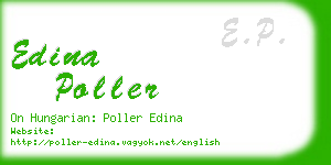 edina poller business card